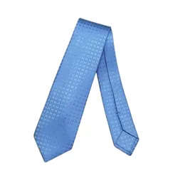 Cà Vạt Nam Hermès  Faconnee H Bleu Lac Màu Xanh Blue