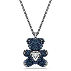 Dây Chuyền Nữ Swarovski Teddy Pendant Teddy, Blue, Ruthenium Plated 5729822 Màu Xanh