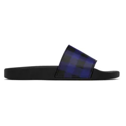 Dép Burberry Check Slides Màu Xanh Đen Size 40