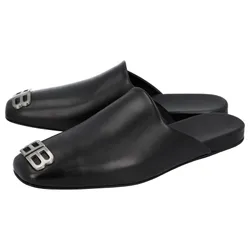 Dép Nam Balenciaga Men's Cosy BB Mule In Black 654644WBB511087 Màu Đen Size 40