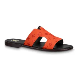 Dép Nam Louis Vuitton LV Oasis Mule 1AANCY Màu Cam Đen Size 5