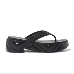 Dép Nữ Gucci Flip Flop 51 Platform Sandals Màu Đen Size 35
