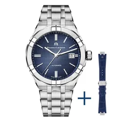 Đồng Hồ Maurice Lacroix Aikon AI6008-SS002-430-2 Màu Bạc Xanh (2 Dây)