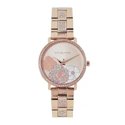 Đồng Hồ Nữ Michael Kors Quartz Jaryn Pavé MK3865 Màu Vàng Hồng
