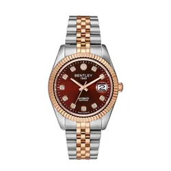 Đồng Hồ Nam Bentley Automatic BL2333-15MTDI-R 40mm Màu Nâu - Vàng Hồng