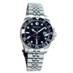 Đồng Hồ Nam Bentley Sea God Warriors BL2335-15MWBI Màu Đen - Bạc