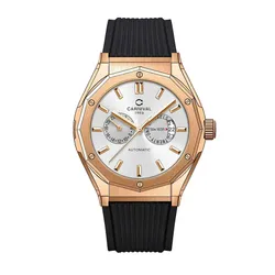 Đồng Hồ Nam Carnival Automatic 8188G-VT-DCS-T (8188G) Màu Trắng - Vàng Hồng
