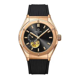 Đồng Hồ Nam Carnival Automatic Watch 8189G-VH-DCS-D Màu Đen