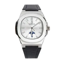 Đồng Hồ Nam Carnival Silver Dial Watch 8110G1-VT-DD-T Màu Bạc