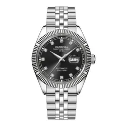 Đồng Hồ Nam Carnival Watch 8131G-VT-D Màu Đen