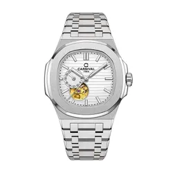 Đồng Hồ Nam Carnival Automatic 8159G-VT-T Màu Bạc