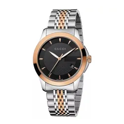 Đồng Hồ Nam Gucci Timeless Red Gold PVD Watch 38mm YA126410 Phối Màu