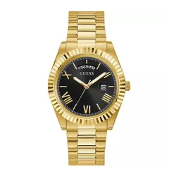 Đồng Hồ Nam Guess Connoisseur Day/Date Watch 42mm GW0265G3 Màu Đen Vàng