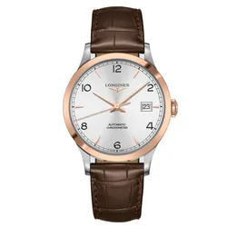 Đồng Hồ Nam Longines Record Collection Demi 18K L2.821.5.76.2 Màu Nâu Trắng