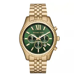 Đồng Hồ Nam Michael Kors Lexington Green Tone Men Watch Màu Vàng - Xanh Green
