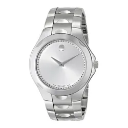 Đồng Hồ Nam Movado Luno Sport Silver Dial Steel Men's Watch 606379 Màu Bạc