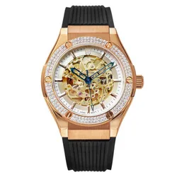 Đồng Hồ Nam Olym Pianus Fusion Skeleton OP990 45.24ADGR GL-T Màu Đen - Vàng