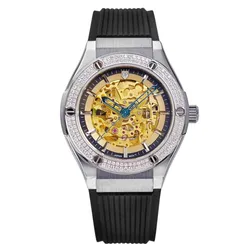Đồng Hồ Nam Olym Pianus Fusion Skeleton OP990-45.24ADGS-GL-D Màu Bạc Đen