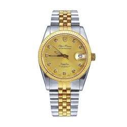 Đồng Hồ Nam Olym Pianus Oyster Watch OP89322AGSK-V Màu Bạc Phối Vàng