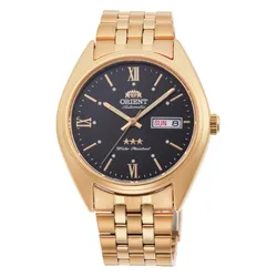 Đồng Hồ Nam Orient 3Star Watch RA-AB0E11B19B BHQT Màu Vàng Gold