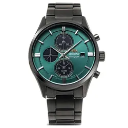 Đồng Hồ Nam Orient Contemporary Chronograph Solar RN-TY0001E Màu Xám Xanh
