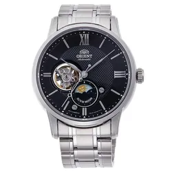 Đồng Hồ Nam Orient Sun And Moon Gen 4 RN-AS0001B (RA-AS0002B10B) Màu Bạc Đen