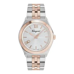 Đồng Hồ Nam Salvatore Ferragamo Vega New Bracelet Watch SFKI00323 Màu Bạc/Vàng Hồng