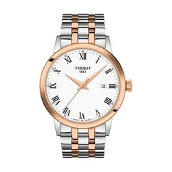 Đồng Hồ Nam Tissot Classic Dream T129.410.22.013.00 (T1294102201300) Màu Bạc Phối Vàng Hồng