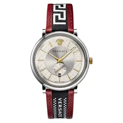 Đồng Hồ Nam Versace V-Circle Quartz VEBQ01319 Màu Đỏ Đen
