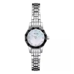 Đồng Hồ Nữ Bulova Diamond Collection Watch 96P129 Màu Bạc