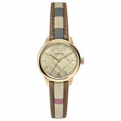 Đồng Hồ Nữ Burberry Classic Round Women's Watch BU10114 Màu Vàng Gold