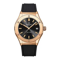 Đồng Hồ Nữ Carnival Quartz Watch 8168L-VH-DCS-D Màu Đen
