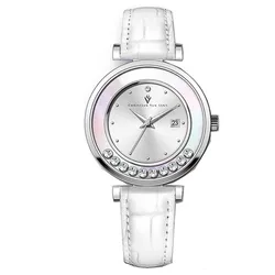 Đồng Hồ Nữ Christian Van Sant Bria Silver Dial Watch CV3811 Màu Trắng