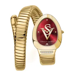 Đồng Hồ Nữ Christian Van Sant Naga Watch CV0873 Vàng/Đỏ (Tặng Kèm Vòng Tay)