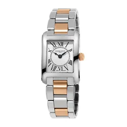 Đồng Hồ Nữ Frederique Constant Classics Carree Quartz FC-200MC12B Màu Vàng Hồng/Bạc