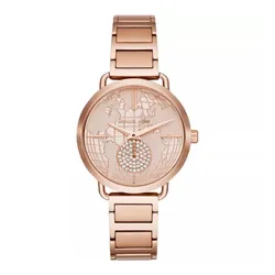 Đồng Hồ Nữ Michael Kors MK Portia Rose Gold-Tone Watch MK3828 Màu Vàng Hồng