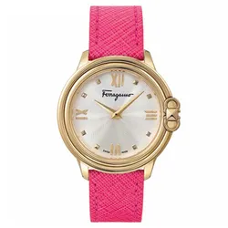 Đồng Hồ Nữ Salvatore Ferragamo Quartz Gold Tone SFMJ00222 Màu Hồng Bạc