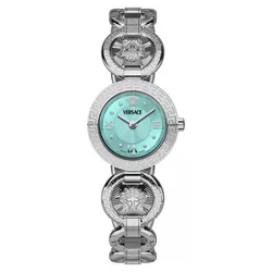 Đồng Hồ Nữ Versace Greca Jewel Turquoise Watch 28mm  VEWCA0324  Màu Bạc Xanh