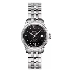 Đồng Hồ Tissot Le Locle Black Diamond Dial Automatic Ladies T41.1.183.56 Màu Bạc Đen