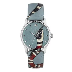 Đồng Hồ Unisex Gucci G Timeless Quartz Blue Dial Watch YA1264080 Màu Xanh Blue