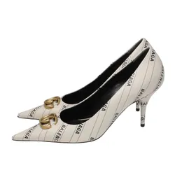 Giày Cao Gót Nữ Gucci x Balenciaga The Hacker Project Knife Pump 680760-ULR00-9061 Màu Trắng Size 35
