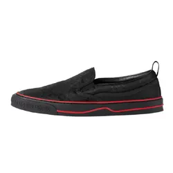 Giày Lười Nam Gucci Off The Grid Tennis 1977 Black Red 643489-H9HP0-1000 Màu Đen Viền Đỏ Size 40