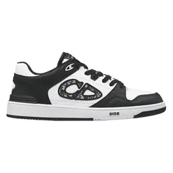 Giày Sneaker Nam Dior B57 Low Top Black White Dior Oblique Jacquard 3SN318ZXU H960 Màu Đen Trắng Size 42