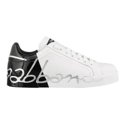 Giày Sneaker Nam Dolce & Gabbana D&G Portofino CS1788AI053HN821 Màu Đen Trắng Size 40