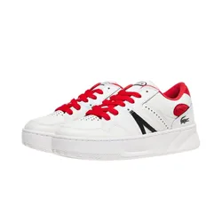 Giày Thể Thao Nam Lacoste Men's L005 Leather Colour-Pop Trainers 44SMA0117 Màu Trắng Phối Đỏ Size 40.5