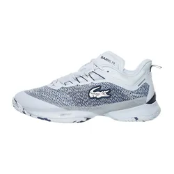 Giày Thể Thao Nam Lacoste Tennis Shoes AG-LT23 Ultra Daniil Medvedev 49SMA0090 BN7 Màu Xanh Nhạt Size 40.5