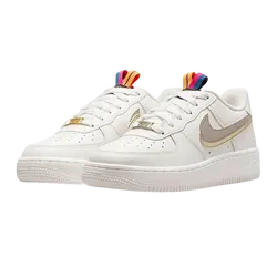 Giày Thể Thao Nike Air Force 1 Low LV8 Silver/Gold GS DH9595-001 Màu Trắng Size 40