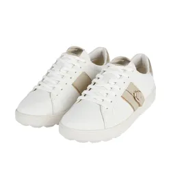 Giày Thể Thao Nữ Geox Spherica Ecub-1 Woman Low Top Sneakers White/Light Taupe Màu Trắng Size 36