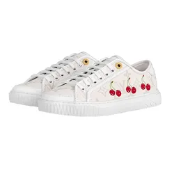 Giày Thể Thao Nữ Louis Vuitton LV x TM Lagoon Sneaker 1AHKYO Màu Trắng Size 34.5