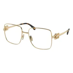 Gọng Kính Cận Nữ Miu Miu OMU 51XV ZVN1O1 Pale Gold Eyeglasses Màu Vàng Gold